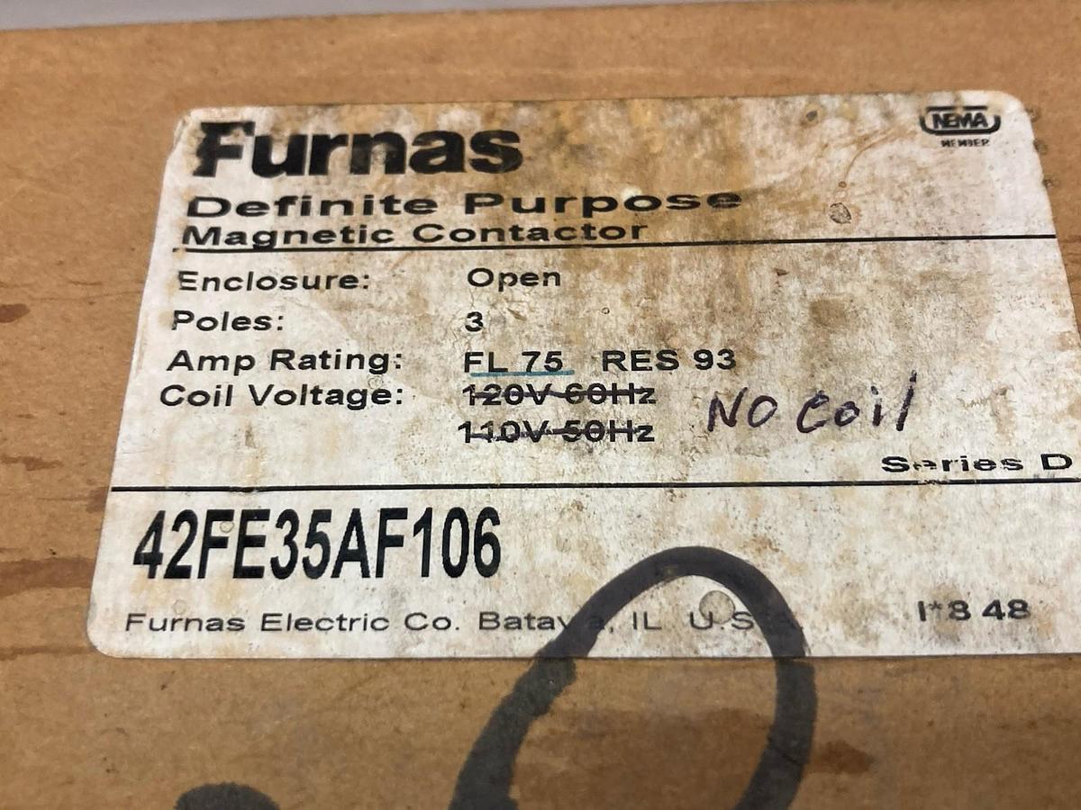 Used Siemens Furnas,42FE35AF106,Definite Purpose Contactor