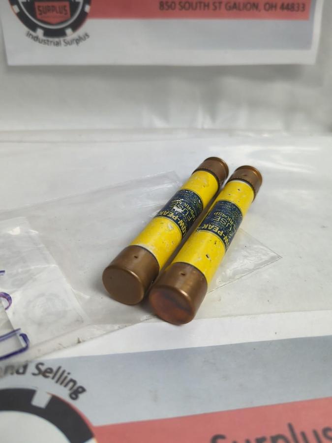 Used COOPER BUSSMANN,LPS-RK-4SP,LOW-PEAK 4 AMP FUSE LOT OF 2 PRE-OWNED