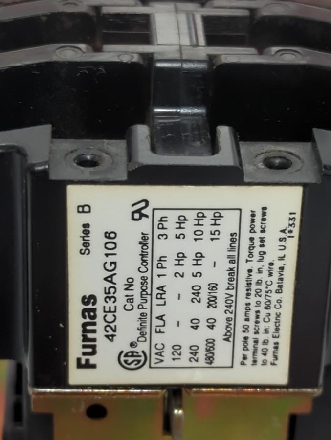 FURNAS,42CE35AG106,DEFINITE PURPOSE CONTROLLER SERIES B NOS