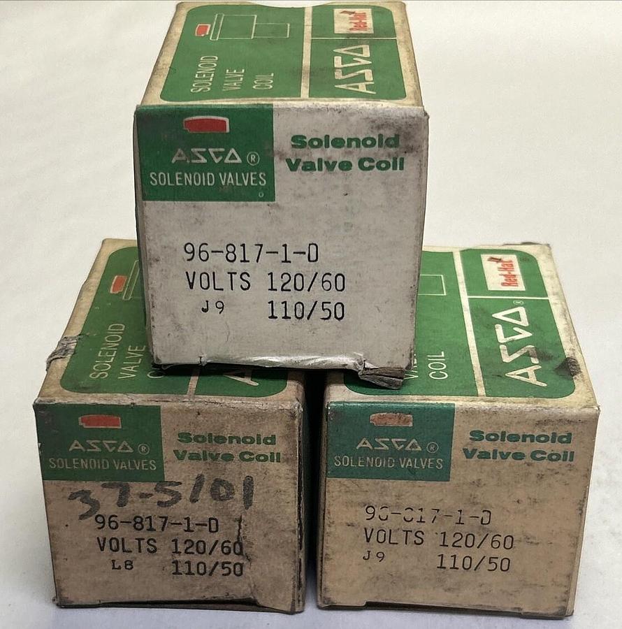 ASCO,96-817-1-D,SOLENOID COIL 110-120V LOT OF 3 NOS