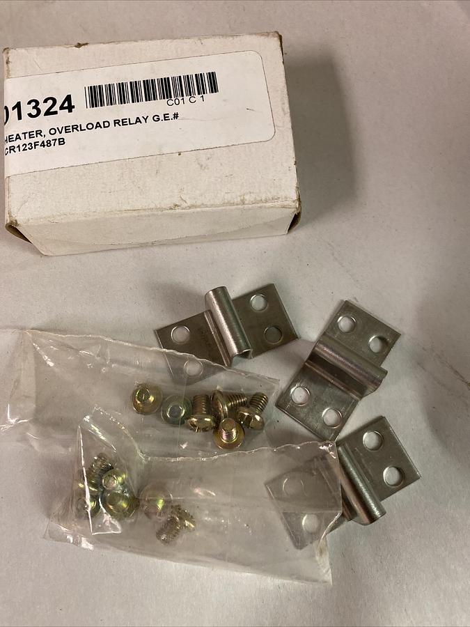 Used GE,CR123F487B,OVERLOAD RELAY HEATER ELEMENT BOX OF 3