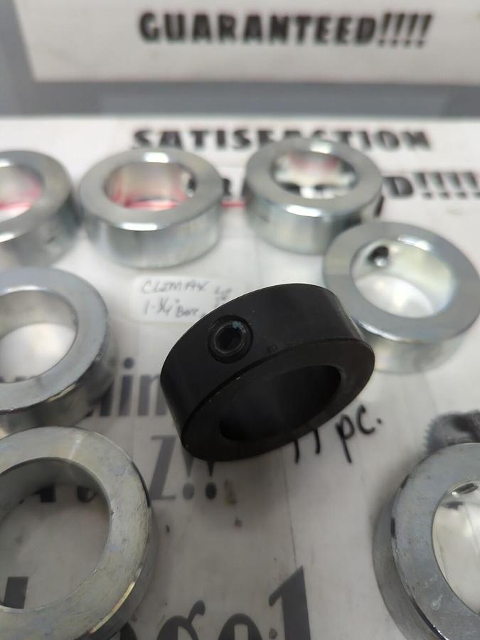 CLIMAX,1-1/4 INCH,BORE STEEL SET SCREW SHAFT COLLARS LOT OF 11 NOS