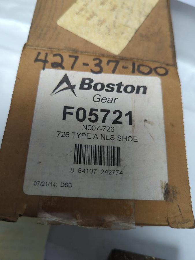 BOSTON GEAR,F05721,N007-726 TYPE A NLS SHOE NOS
