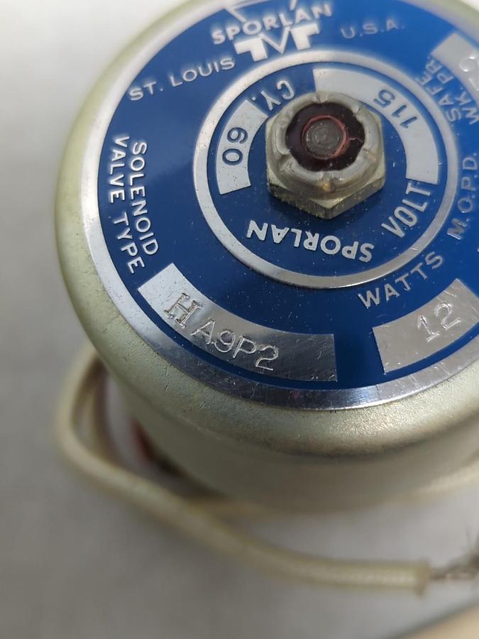 SPORLAN,H A9P2,SOLENOID VALVE 12 WATT NOS