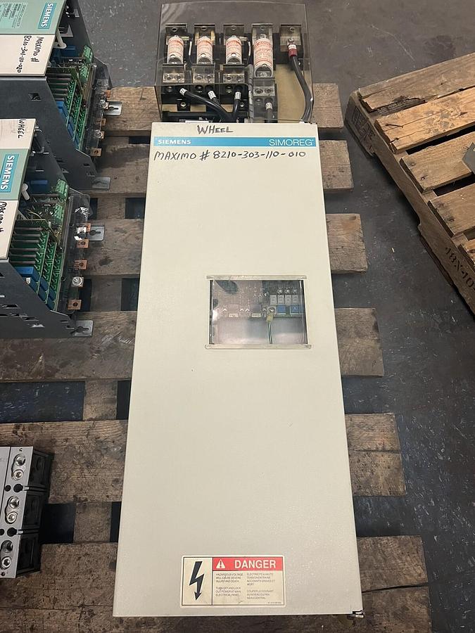 Used SIEMENS,6RA2474-2FV62,SIMOREG MICROPROCESSOR DC DRIVE OUT 500/240VDC 175A
