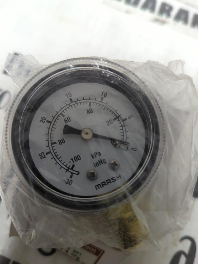 MARSH BELLOFRAM,J1405,2 INCH STD 1/4 INCH NPT PSI GAUGE NEW