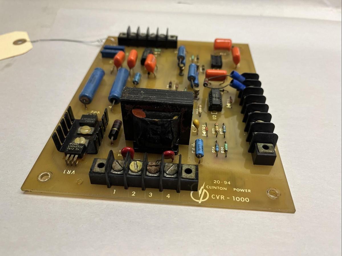 Used CLINTON POWER,CVR-1000,PLC BOARD