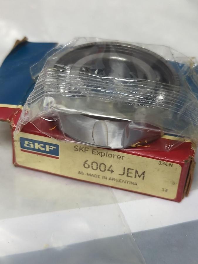 SKF,6004 JEM,DEEP GROOVE BALL BEARING LOT OF 2 NOS