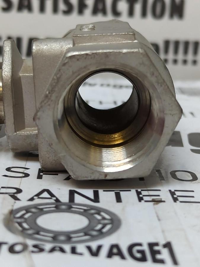 WATTS,CF8M,SIZE  1 INCH BALL VALVE 2000WOG NOS