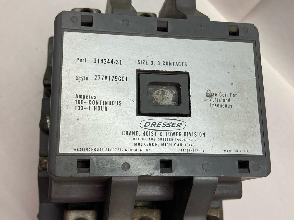 Used Dressar,314344-31,Size 3 Contactor 110V 80C