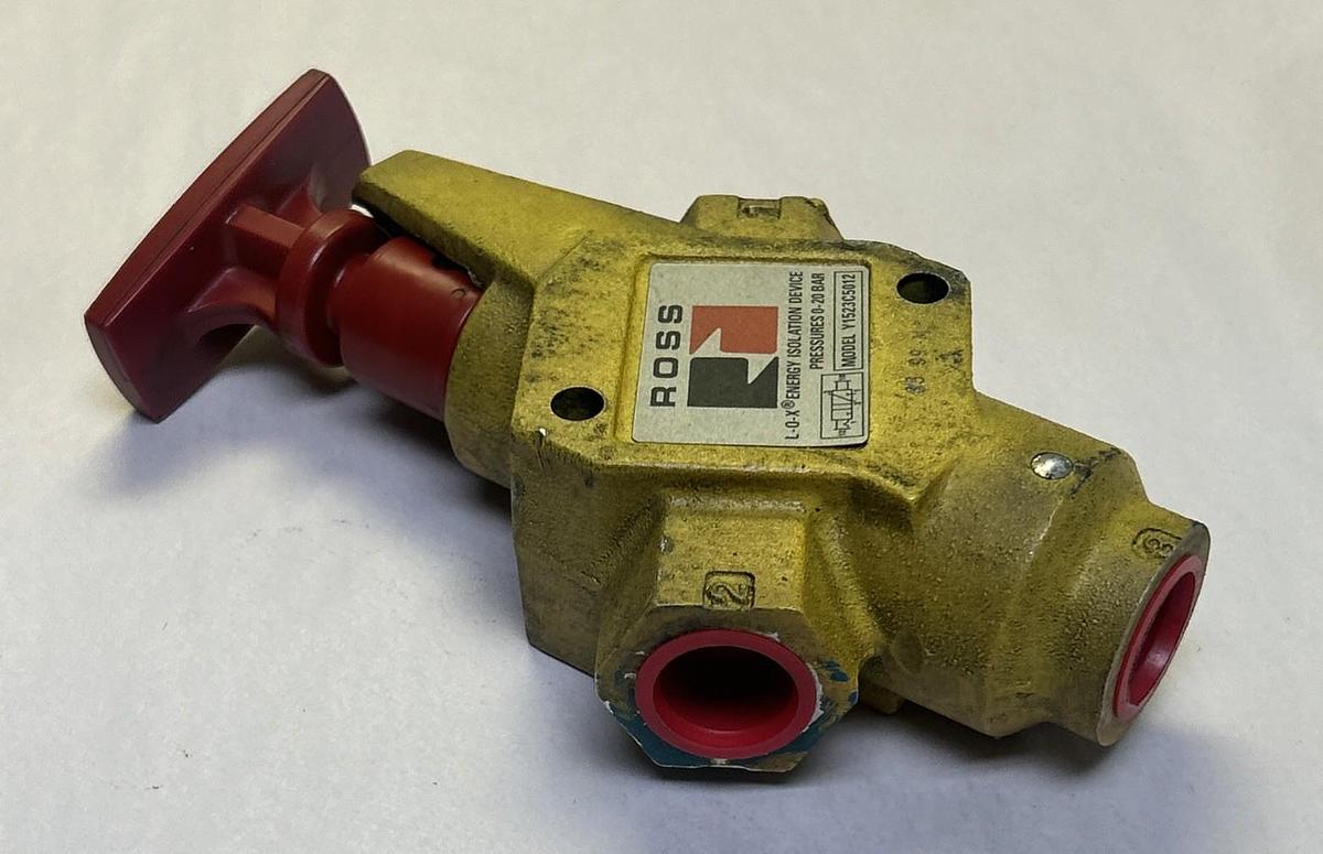 Used ROSS CONTROLS,Y1523C5012,MANUAL LOCKOUT VALVE