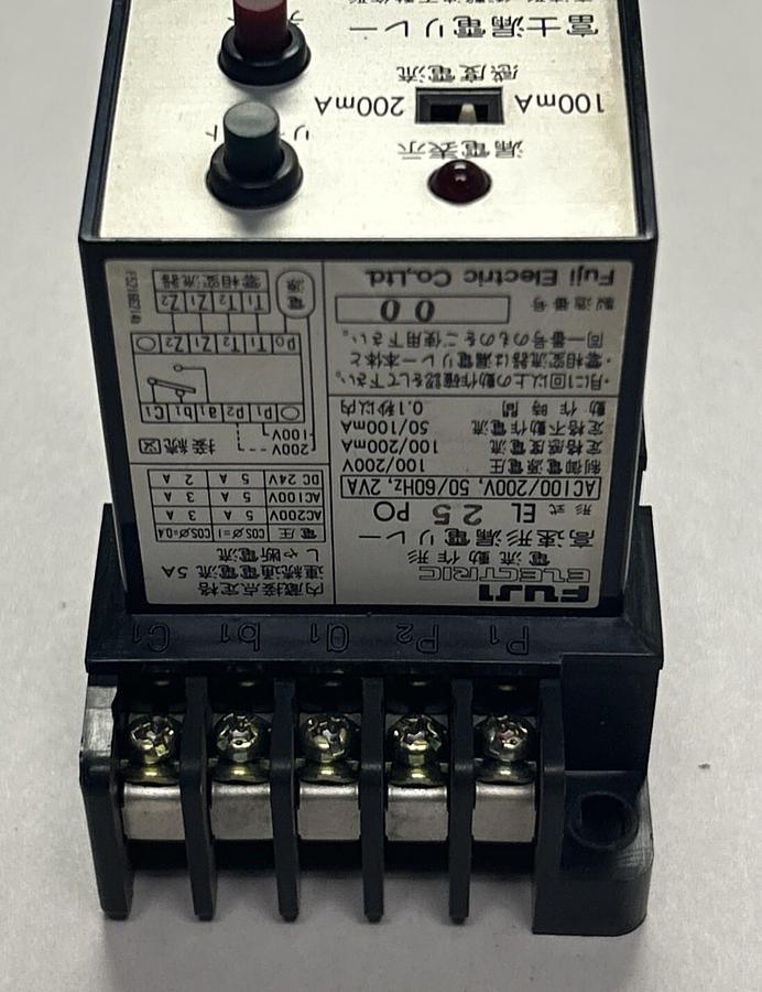 Used FUJI ELECTRIC,EL25PO,LEAKAGE PROTECTION RELAY