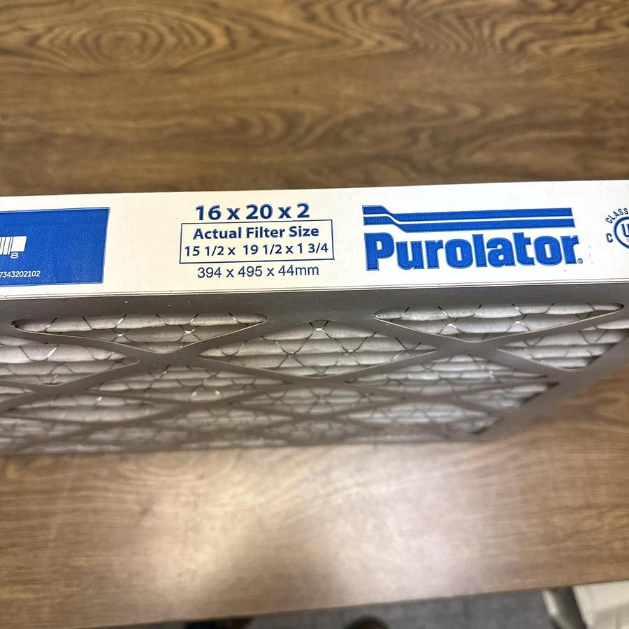 Purolator,DMK80-STD2,16x20x2 Merv 8 BOX of 8