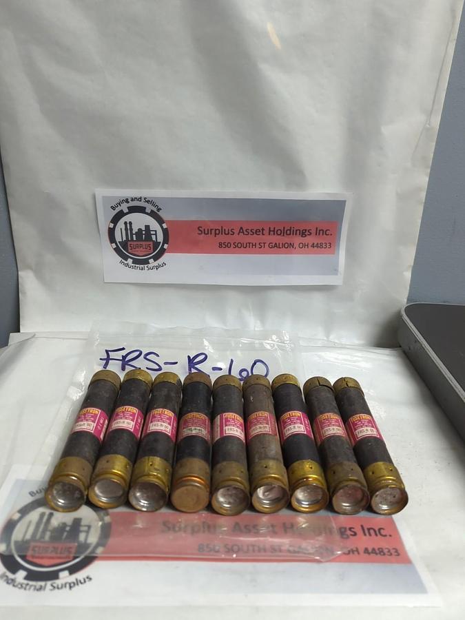 Used COOPER BUSSMANN,FRS-R-60,FUSETRON 60 AMP FUSE LOT OF 9 PRE-OWNED