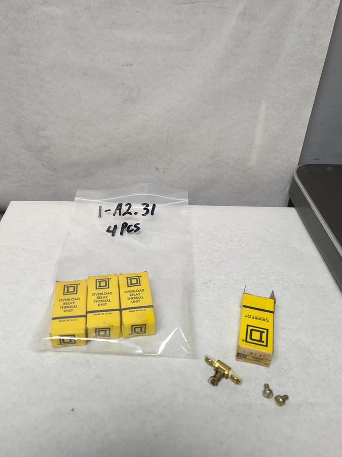 SQUARE D,A2.31,THERMAL OVERLOAD HEATER ELEMENT LOT OF 4 NOS