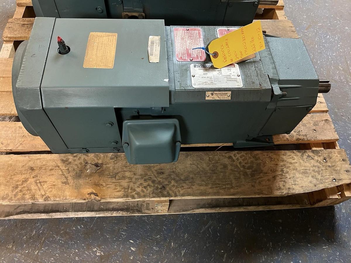 Used RELIANCE,C1812ATZ,DC MOTOR 5HP 1750RPM 240VDC