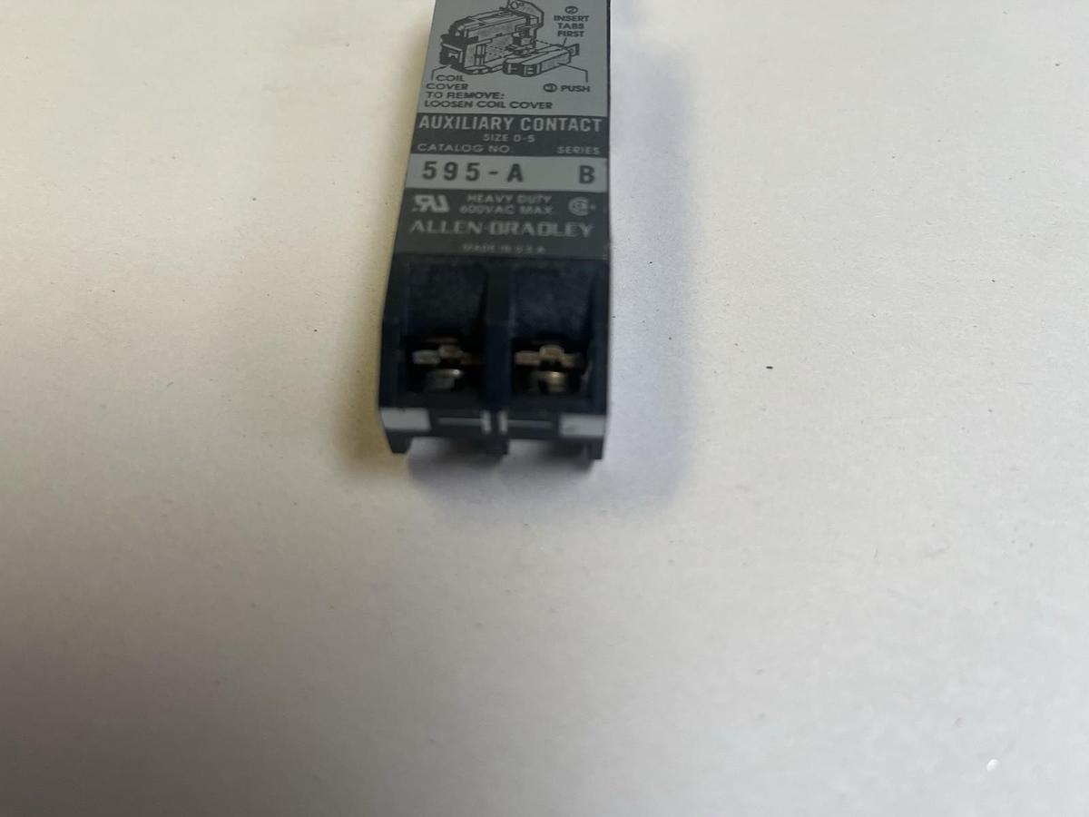 ALLEN BRADLEY,595-A,AUXILLARY CONTACT SER B