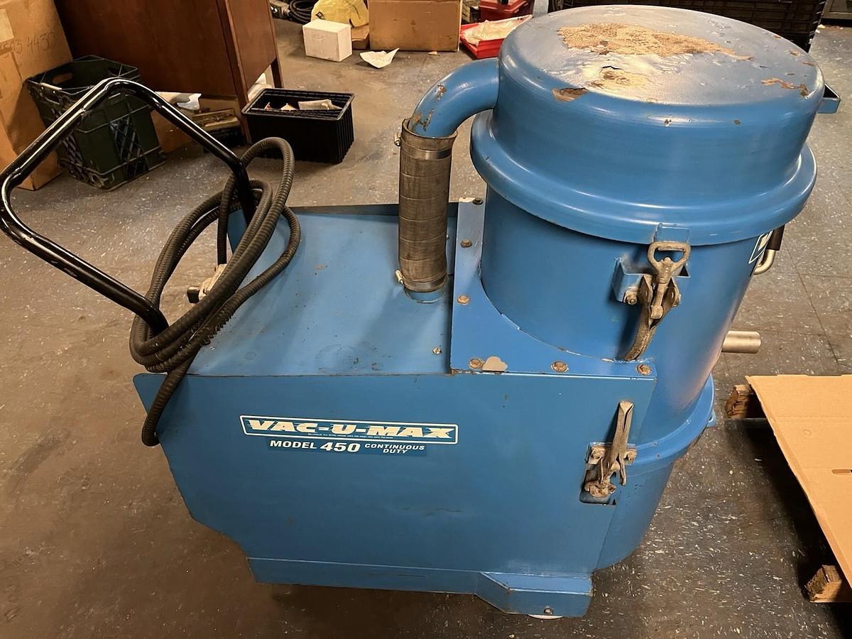 Used VAC-U-Max,MDL110,MODEL 450 CONTINOUS DUTY VACUUM 2HP 230V 3PH