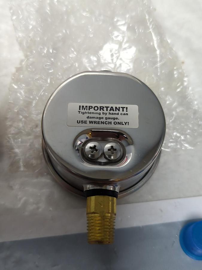 MARSH,J7652P,GAUGE 2-1/2 IN FACE 1/4 IN NPT BOTTOM CONNECTION 0-160PSI NOS