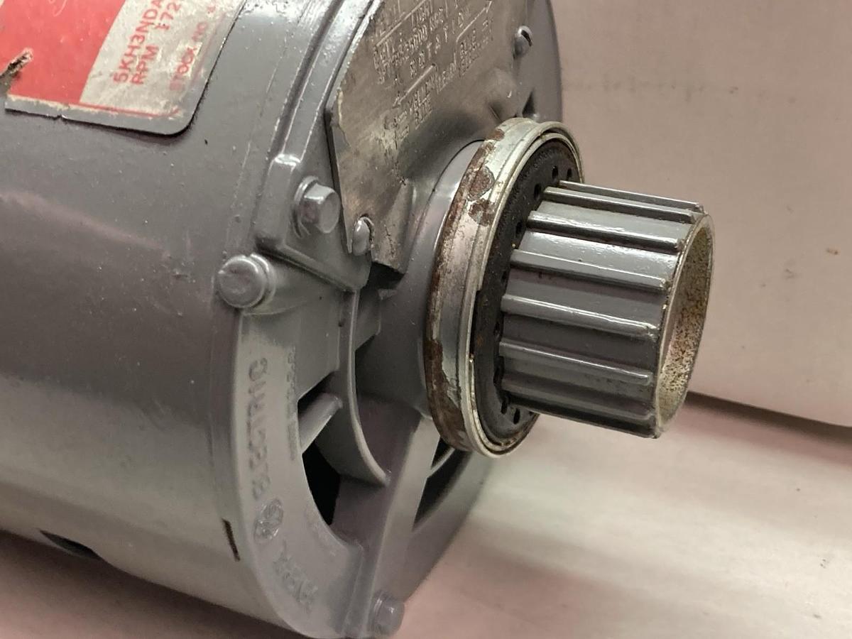 Used General Electric,5KH3NDA0638T,Single Phase Motor 1/4HP 115V 60HZ 1725RPM