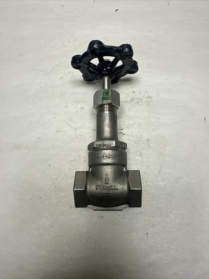 Powell,A-5449,1/2" 200 NPT Steel Gate Valve