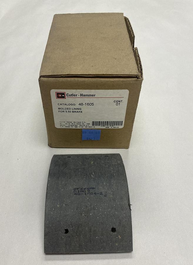 CUTLER HAMMER,48-1605,MOLDED LINING / BRAKE SHOES NOS