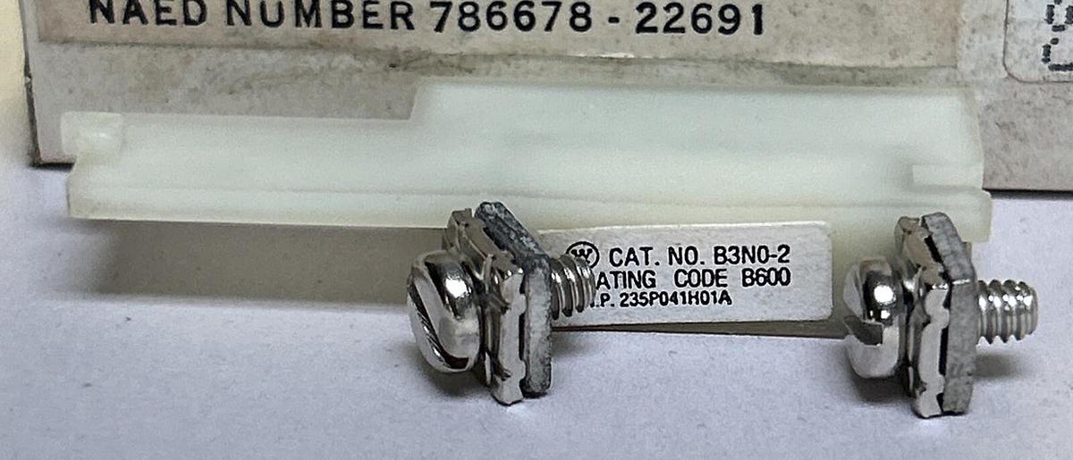 WESTINGHOUSE,B3NO-2,THERMAL OVERLOAD RELAY NOS