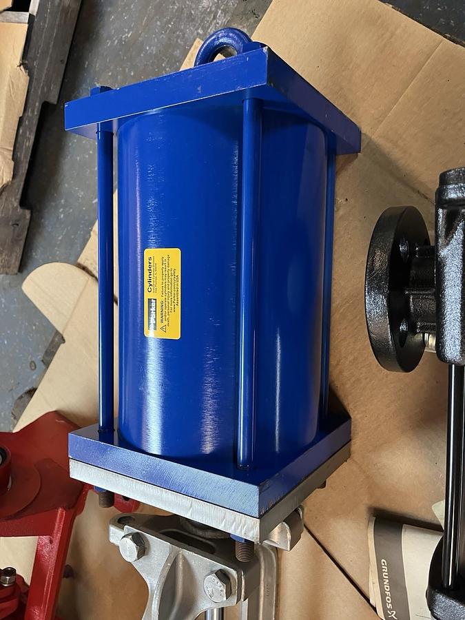 FNW,6500S10, PNEUMATIC ACTUATOR SIZE 10" KNIFE GATE VALVE SS316 CF8M 150CWP