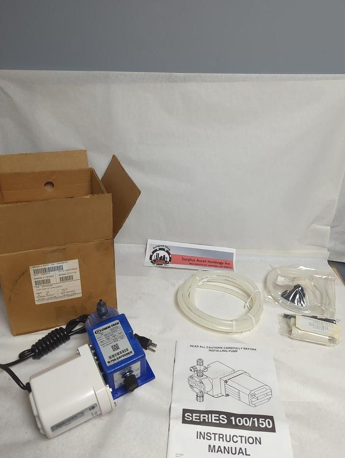 CHEM-TECH,X024-XA-AAAAG19,CHEMICAL METERING PUMP 115V 100PSI NOS