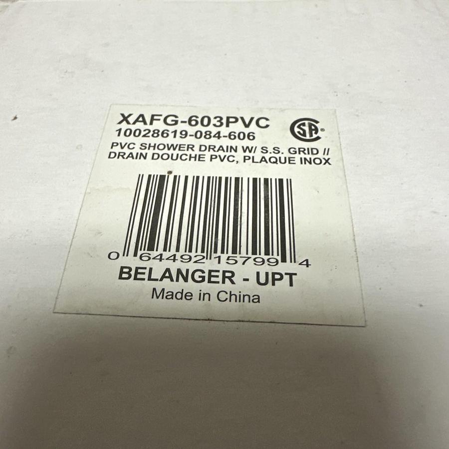 Belanger,XAFG-603PVC,Shower Drain