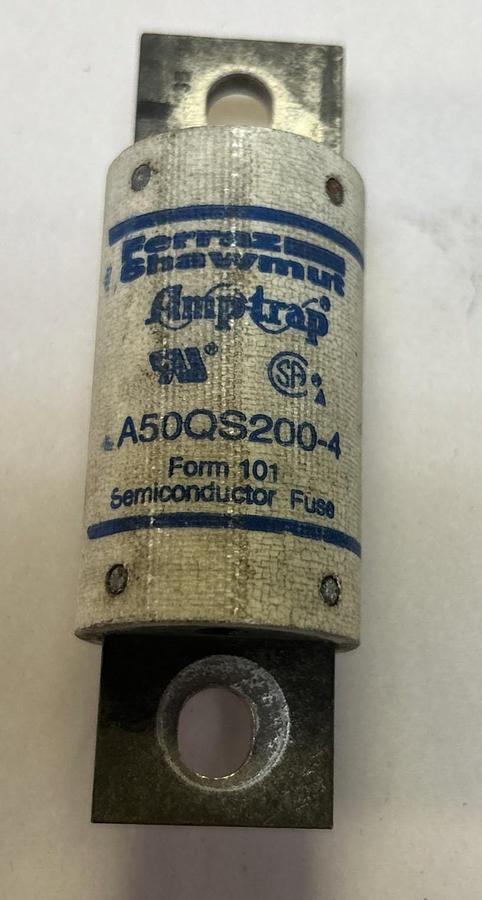Used FERRAZ SHAWMUT,A50QS200-4,AMP-TRAP 200A FUSE LOT OF 2