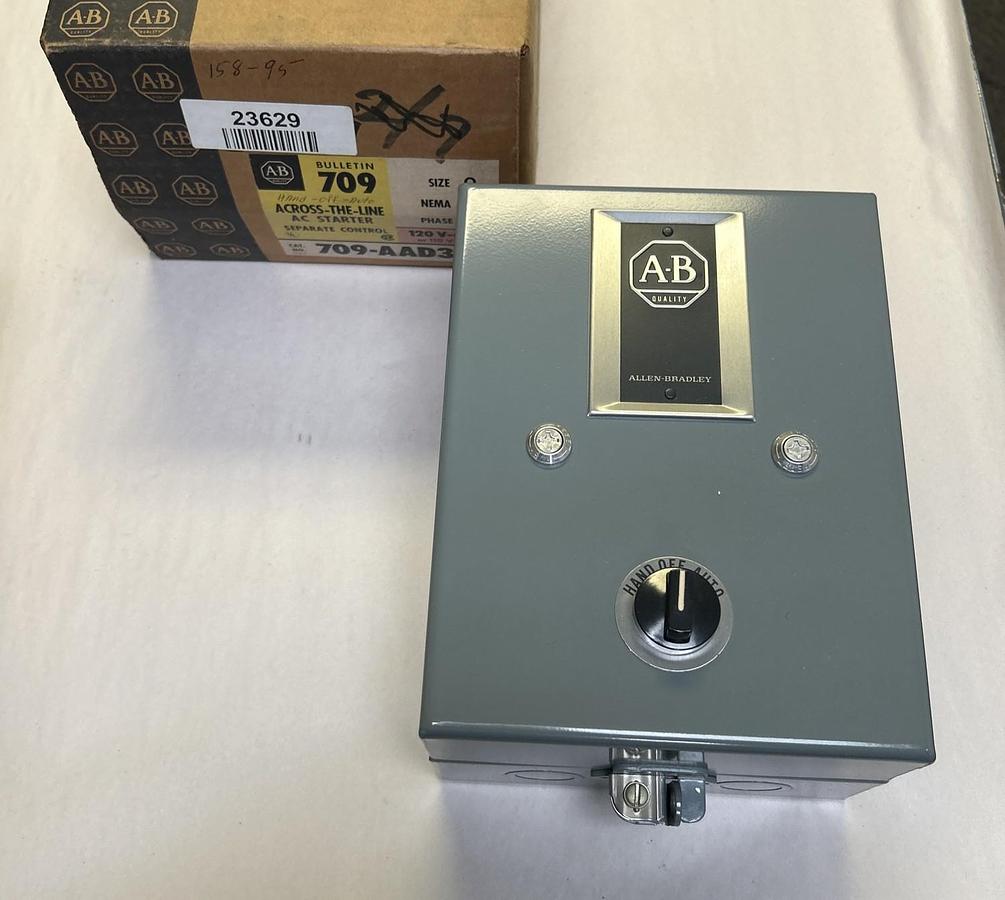 ALLEN BRADLEY,709-AAD3,ACROSS THE LINE AC STARTER SIZE 0 NOS