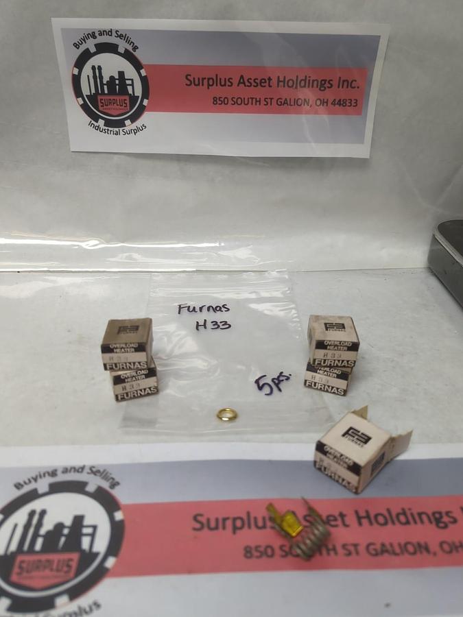 FURNAS,H33,OVERLOAD HEATER ELEMENT LOT OF 5 NOS