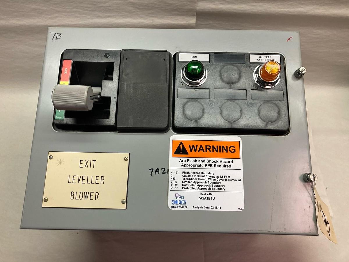 Used Cutler Hammer,Size 1,12 INCH MCC Starter Breaker Feeder Bucket 480V 15A