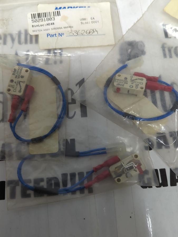MARKEM,33626BA,SAFETY SWITCH ASSEMBLY LOT OF 3 NOS