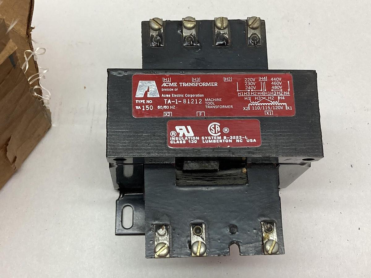 Used Acme,TA-1-81212,Transformer VA 150 50/60Hz