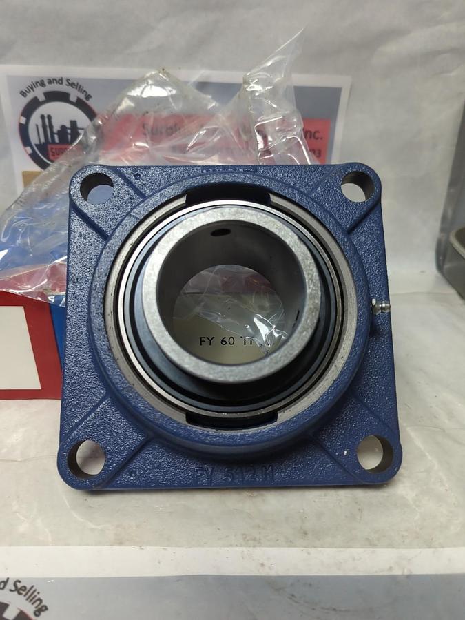 SKF,FY 60 TF,FLANGE 4-BOLT BASE BEARING 60MM BORE NOS NOS