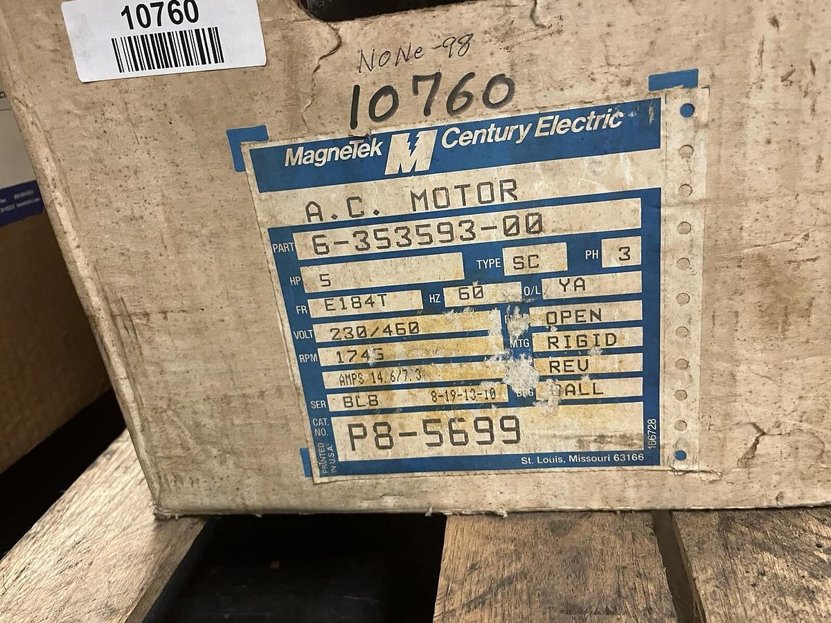 MAGNETEK,P8-5699,ELECTRIC MOTOR 5HP 3PH 1745RPM E184T