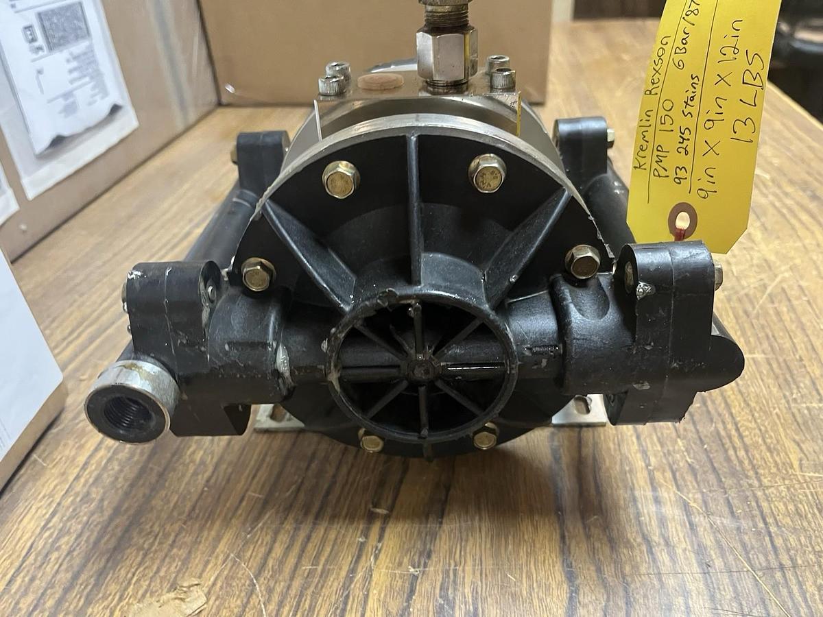 Used KREMLIN REXSON,PMP150,DOUBLE DIAPHRAGM PUMP 1:1 RATIO 6 BAR 3/8"