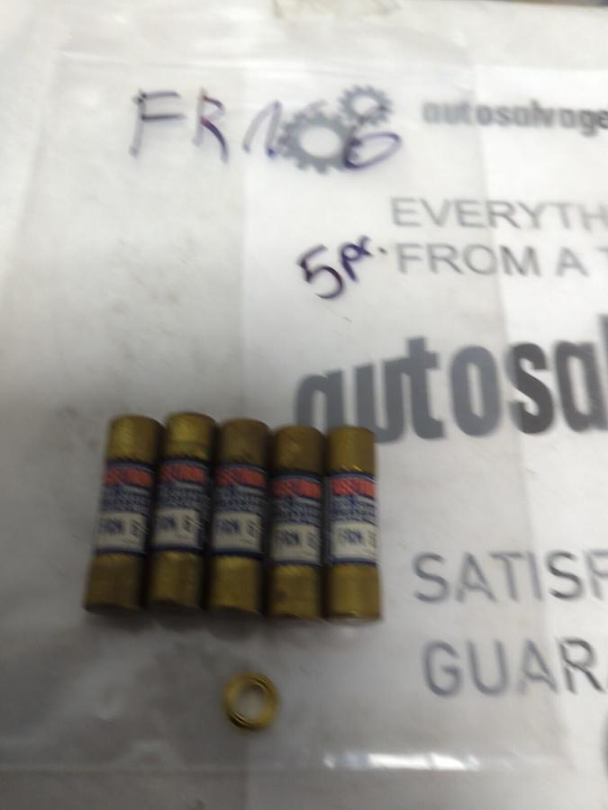 COOPER BUSSMANN,FRN-6,FUSETRON 6 AMP FUSE LOT OF 5 NOS