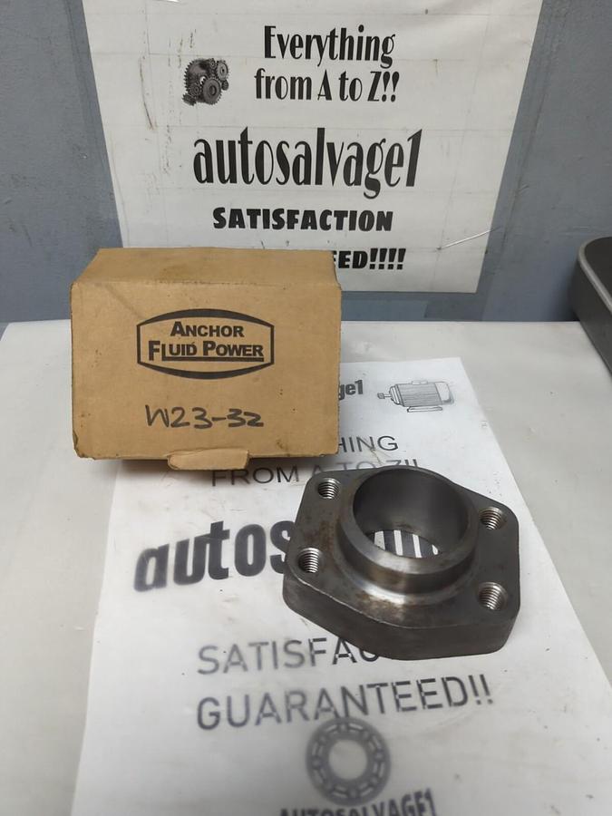 ANCHOR FLUID POWER,W23-32,SOCKET WELD PIPE FLANGE 4-BOLT MISSING BOLTS NOS