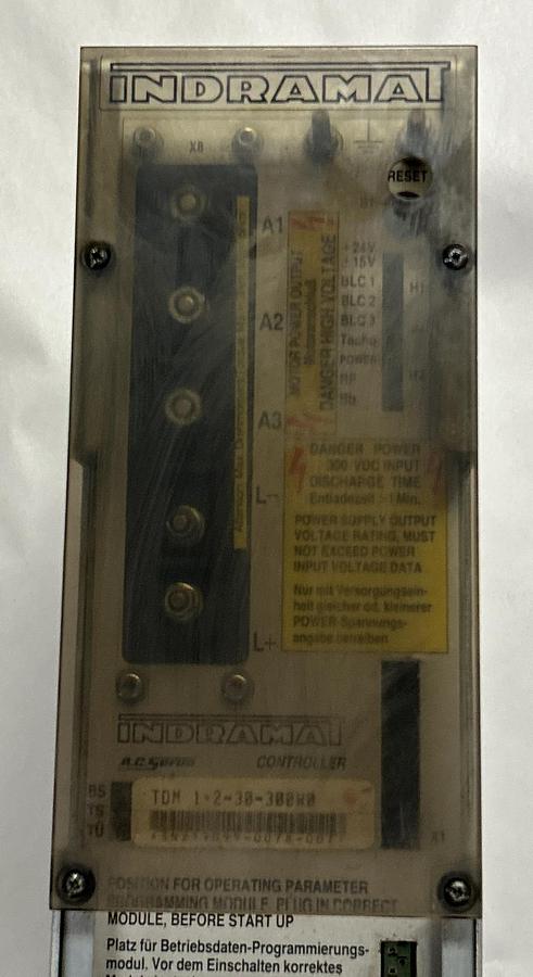 Used INDRAMAT,TDM1.2-030-300-W0,AC SERVO CONTROLLER