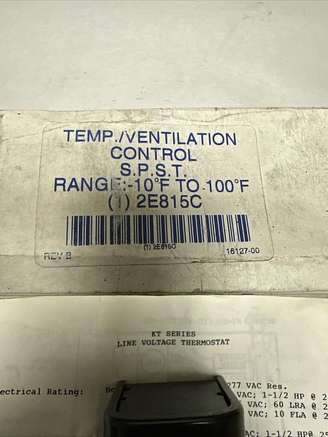 TPI,KT-110,Temperature/Ventillation Controler -10 to +100 Degree Farenheit NEW