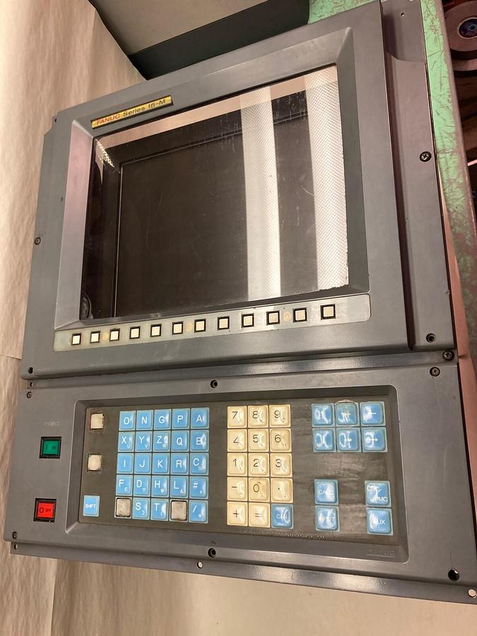 Used Fanuc,A02B-0094-C061,Panel with CNC Electronics Model CNC 94 Monitor SCREEN BROK