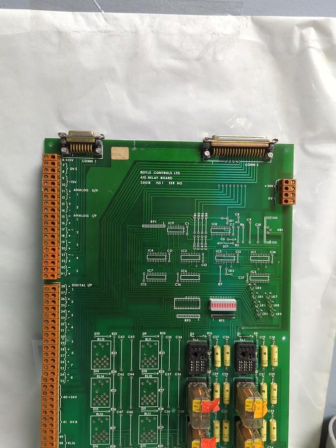 Used BOYLE CONTROLS,410,RELAY BOARD 20018 ISS1 PRE-OWNED