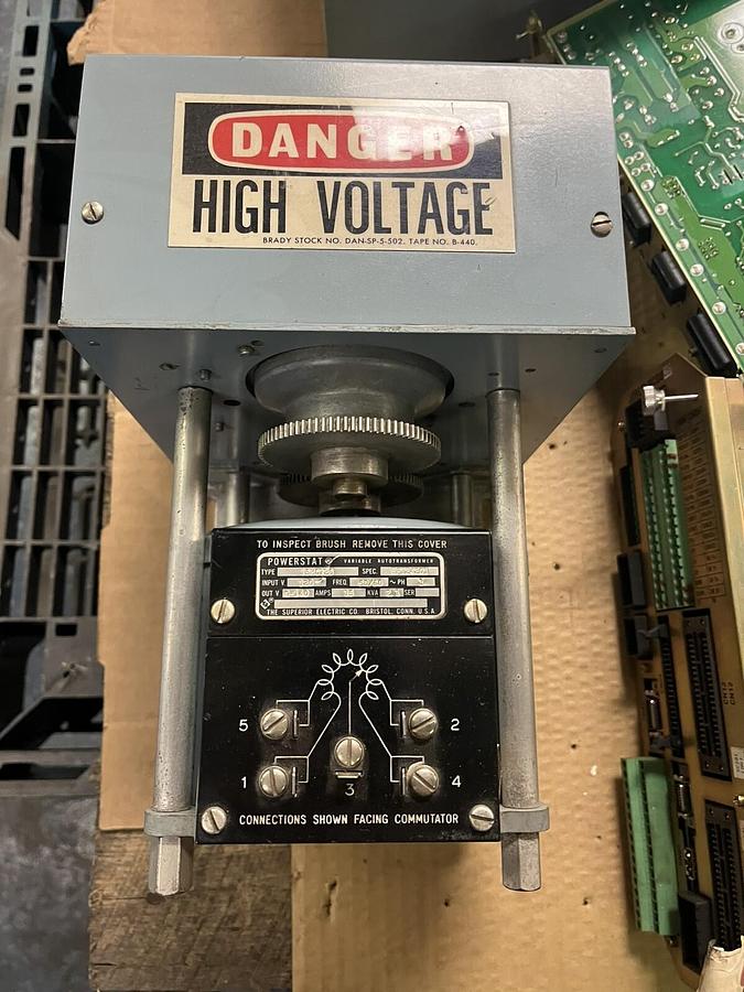 Used SUPERIOR,15MG126,POWERSTAT VARIABLE AUTOTRANSFORMER KVA 2.1