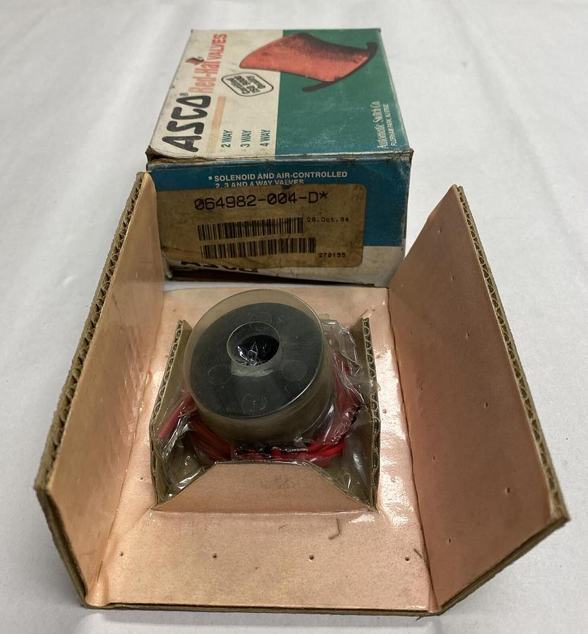 ASCO,064982-004-D,SOLENOID VALVE COIL NOS