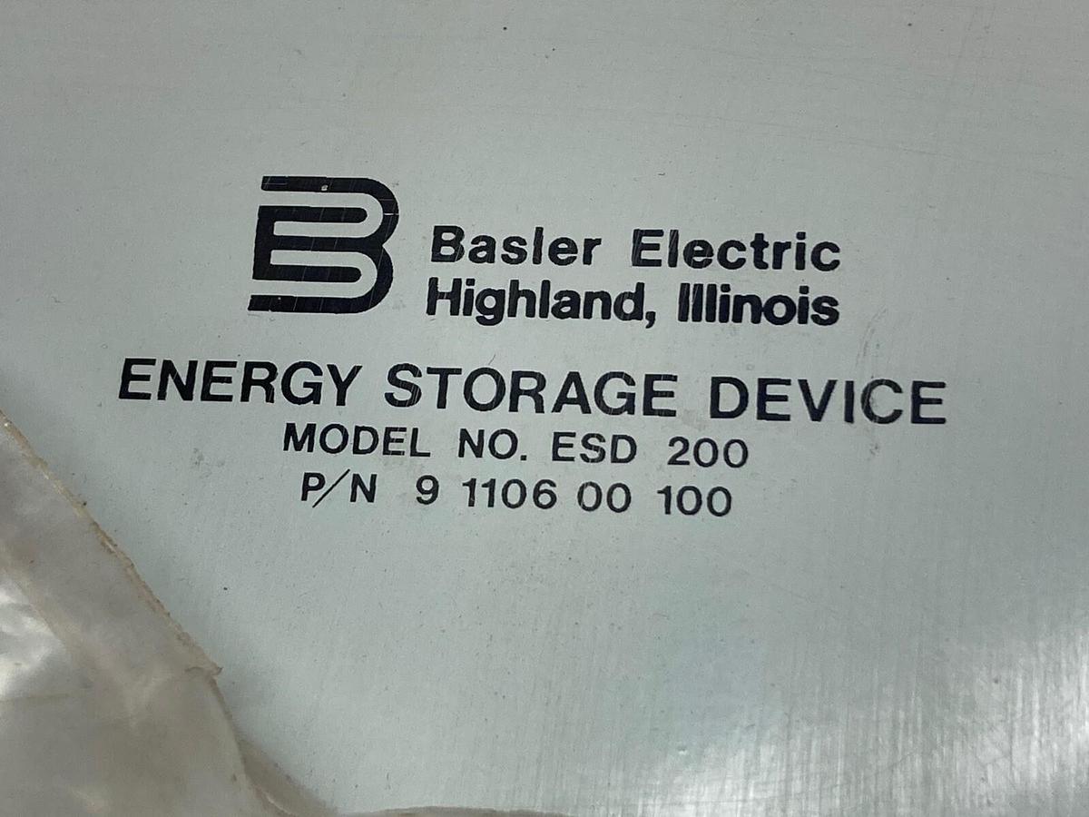 Used Basler Electric,ESD 200,Energy Storage Device