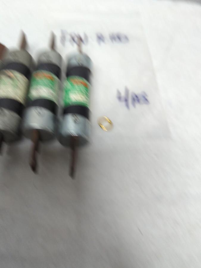 Used COOPER BUSSMANN,FRN-R-100,FUSETRON 100 AMP FUSE LOT OF 4 PRE-OWNED