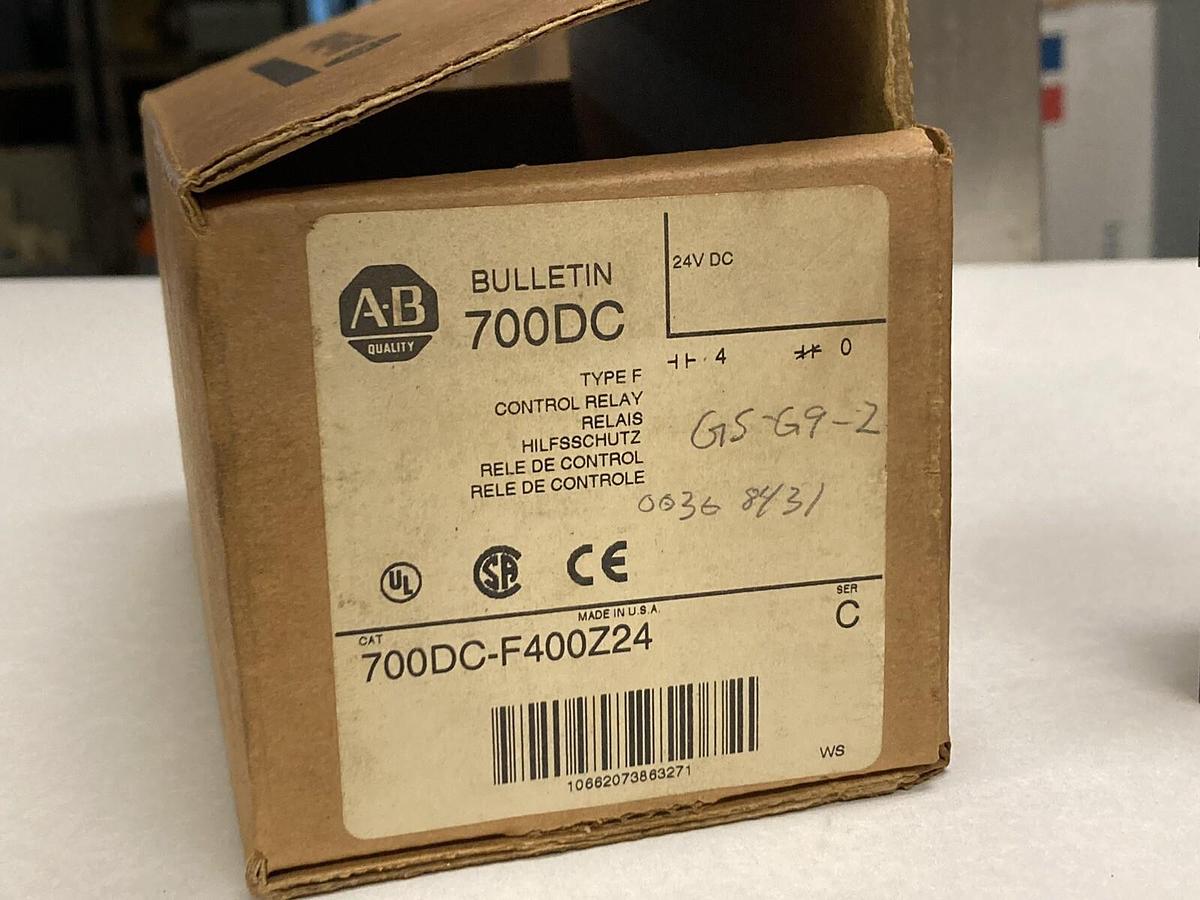 Allen Bradley,700DC-F400Z24,Ser C Control Relay 24V DC